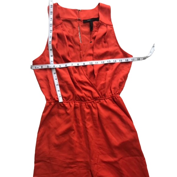 BCBGMaxAzria Surplice Woven Jumpsuit, Red Size XS - Picture 7 of 7